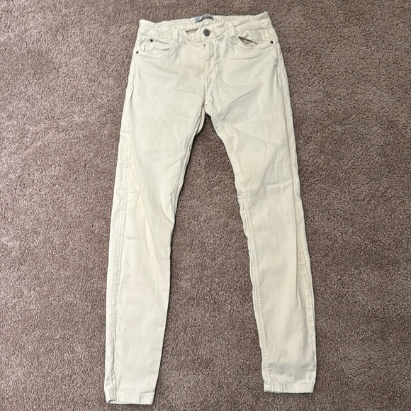 Bershka Denim - Bershka Cream Women's Jeans